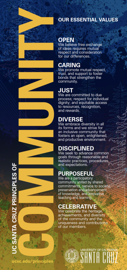 The UC Santa Cruz Principles of Community.